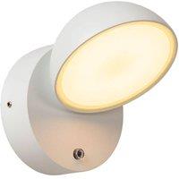 Lucide 'FINN' Modern Non Dimmable Day Night Sensor Stylish Outdoor Wall Light in White