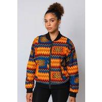 JTAPHRIQUE African Print Bomber Jacket | Size: 2XL