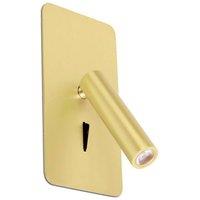 Netlighting Suau Integrated LED Reading Light Wall Light Gold 3000K