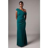 Coast Women's Scuba Maxi Dress in Emerald | Size: 14