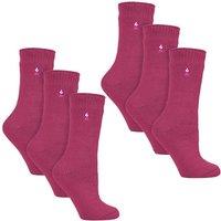 Heat Holders Women's 6 Pairs Original Thick Winter Thermal Socks in Pink | Size: 4-8