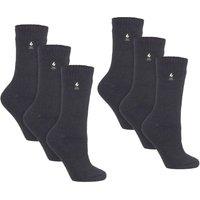 Heat Holders Women's 6 Pairs Original Thick Winter Thermal Socks in Grey | Size: 4-8