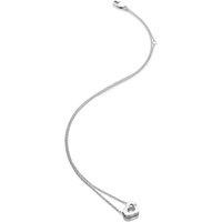 Hot Diamonds Women's Diamond Amulet Heart Pendant in Silver | Size: 45 cm