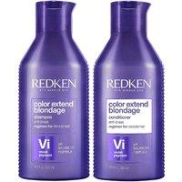 Redken Women's Duo: Color Extend Blondage Purple Shampoo 300ml & Color Extend Blondage Conditioner 250ml in Clear