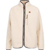 Trespass Women's Quake Leather Trim Fleece Jacket in Off-White | Size: XL