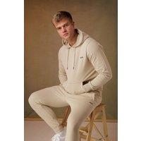 Tokyo Laundry Men's Cotton Blend Hoody & Jogger Set in Beige | Size: XL