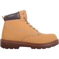 ABSOLUTE FOOTWEAR Men's Safety Lace Up Work Boot with Steel Toe Cap in Tan | Size: 11