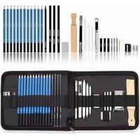 Havendro 33Pcs Artist Pencils Set Professional Drawing Kit Kids Adult