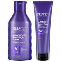 Redken Women's Duo: Color Extend Blondage Purple Shampoo 300ml & Color Extend Blondage Express Anti-Brass Mask 250ml in Clear