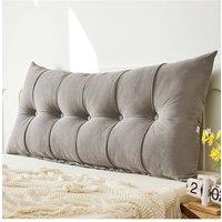 Living and Home Cozy Upholstered Headboard Pillow in Dark Grey | Size: Large