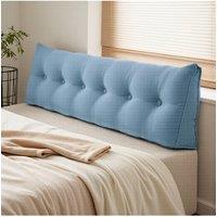 Living and Home Wedge Headboard Pillow with Removable Cover in Blue | Size: Large