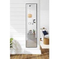 Living and Home 30x120cm Slim Design Metal Frame Full Length Mirror - Wall Mounted/Leaning for Bedroom, Dressing Room & Fashion Stores