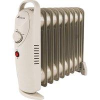Alivio 9-Fins Oil Filled Room Heater with Adjustable Thermostat in White
