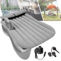 Havendro Inflatable Car Air Bed Rear Seat Mattress Travel Camping in Grey
