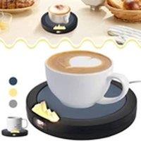 EONLION 3 Levels Smart USB Black Coffee Mug Warmer Tea Milk Cup Heating Coaster