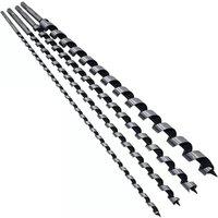 Havendro 4Pcs 600mm Auger Bit Set Woodworking 8 12 16 24mm NEW in Silver