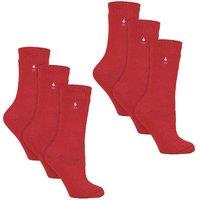 Heat Holders Women's 6 Pairs Original Thick Winter Thermal Socks in Light Red | Size: 4-8