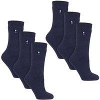 Heat Holders Women's 6 Pairs Original Thick Winter Thermal Socks in Navy | Size: 4-8