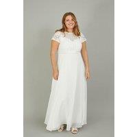 Monsoon Women's 'Angela' Lace Bridal Maxi Dress in Ivory | Size: 6