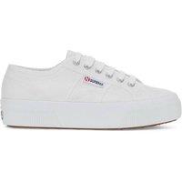 Superga Women's 2740 Lace Up Platforms in White | Size: 2.5