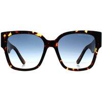 Marc Jacobs Women's Square Dark Havana Blue Gradient MARC 698/S in Brown