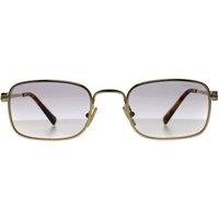 Miu Miu Women's Rectangle Gold Dark Grey to Clear Gradient MU53AS
