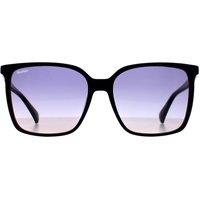 Max Mara Women's Square Shiny Bi-layer Navy Blue Gradient MM0046 Emme11