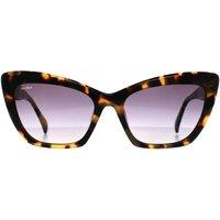 Max Mara Women's Cat Eye Coloured Havana Smoke Grey Gradient MM0063 Logo14 in Brown