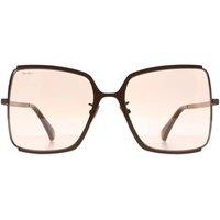 Max Mara Women's Square Shiny Light Bronze Roviex Brown Gradient MM0070-H