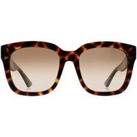 Gucci Women's Square Shiny Spotted Havana Brown Gradient GG1338S