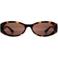 Gucci Women's Oval Shiny Dark Havana Dark Brown GG1660S