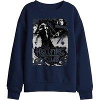 Stranger Things Hellfire Club Poster Kids Sweatshirt, Navy | Size: 7-8 Years