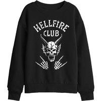 Stranger Things Hellfire Club Bones Kids Sweatshirt, Black | Size: 12-13 Years