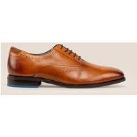 Oswin Hyde Men's Dean Leather Oxford Smart Shoe in Tan | Size: 9
