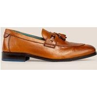 Oswin Hyde Men's Emmet Leather Tassel Loafer in Tan | Size: 7