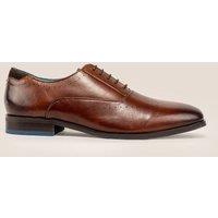 Oswin Hyde Men's Dean Leather Oxford Smart Shoe in Brown | Size: 8