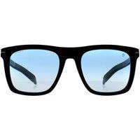 David Beckham Men's Square Black Grey Mirror DB 7000/S