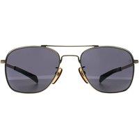 David Beckham Men's Aviator Gold Grey Mirror DB 7019/S