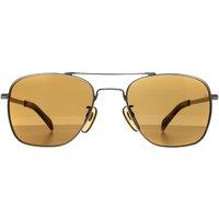 David Beckham Men's Aviator Palladium Grey Brown DB 7019/S