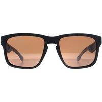 Hugo Boss Men's Square Matte Black Brown Polarized BOSS 1497/S