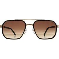 Carrera Men's Rectangle Matte Black Gold Black Brown Green Anti Reflex 1069/S