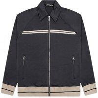Palm Angels Men's Tape Track Jacket Dark Grey | Size: Small