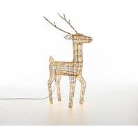 Pegdev 61cm Outdoor Metal Deer Christmas Decor 200 Warm White LEDs