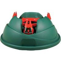 Pegdev Christmas Tree Stand for Real Trees up to 2.8m with 3 Metal Clasps in Green