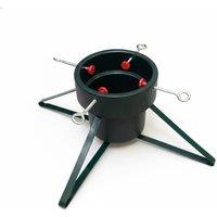 Pegdev Christmas Tree Stand with 4 Legs 4 Screw Clamps Water Tank Up to 2.4m in Green