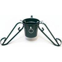 Pegdev Traditional Christmas Tree Stand with 3 Legs 3 Screw Clamps Up to 2.8m in Green