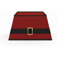 Pegdev Santas Belt Christmas Tree Skirt Fun Design Hides Base Foldable in Red
