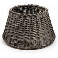 Pegdev Wicker Christmas Tree Skirt Rattan Base Cover Large Stylish Collar in Brown