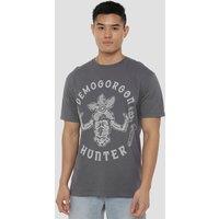 Stranger Things Demogorgon Hunter T-Shirt, Charcoal in Grey | Size: 4XL