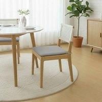 Snug City Foam Seat Pad with Ties Chair Cushion for Dining, Kitchen Seating in Grey